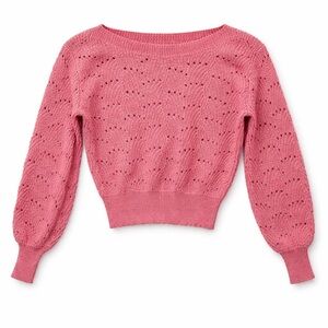 RW&CO Pink Knit Sweater – XS (Fits XS–S)